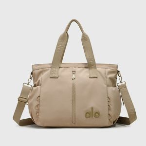 ALO Nylon Travel Tote Bag Women Multi Ways Wear Shoulder Bag Detachable Strap Casual Daily Handbag