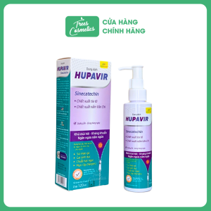 Dung dịch vệ sinh Hupavir Sinecatechin dưỡng ẩm làm sạch vùng kí.n 120ml