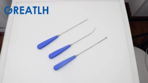 GREATLH Stainless Steel UBE Scraper Flat Bone Scraper Flat Bone Spatula 5/35degree Angle Orthopedic Instrument 6mm Head pet