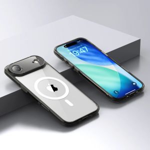 KEYSION Shockproof Transparent Case for MagSafe for iPhone 17 Air HD Clear TPU+PC Magnetic Wireless Charging Phone Back Cover2026