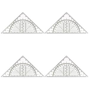 Rõ Ràng Thiết Lập Vuông Với 180 Độ Thước Đo Thước Đo Thước Đo Cho Sinh Viên vẽ phác thảo Toán Học công cụ đo