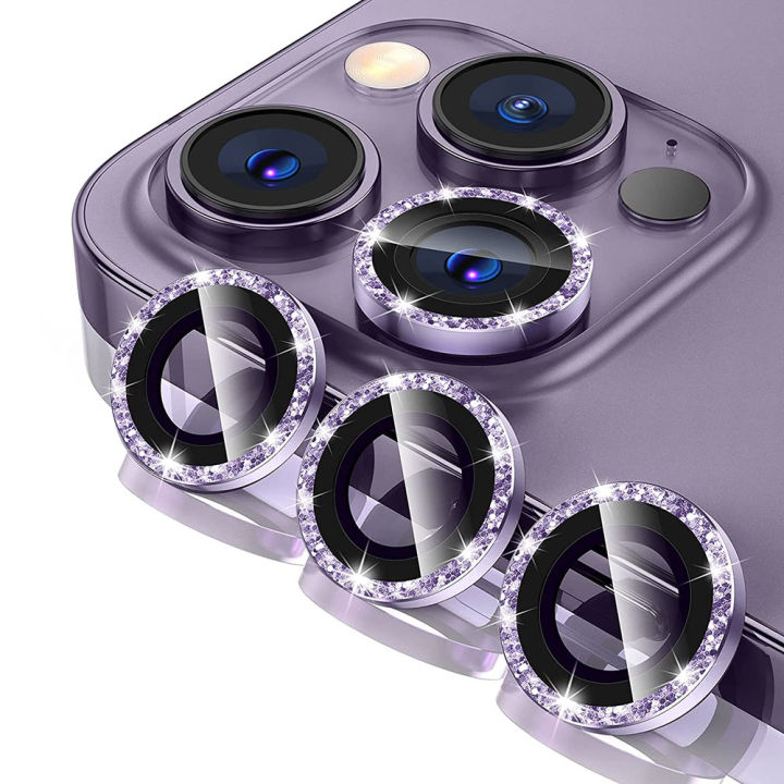Bling Glitter Camera Lens Protector for iPhone 14 Pro Max Plus 13 12 Mini 14Pro iPhone 15 14