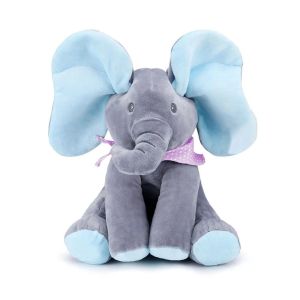 BENEDICT ร้องเพลง ซ่อนหาช้าง หูมือถือ อุปกรณ์อิเล็กทรอนิกส์อิเล็กทรอนิกส์ ตุ๊กตาช้างยัดไส้ ของขวัญวันเกิดของขวัญ ดนตรีเป็นส่วนประกอบ ของเล่นตุ๊กตาช้าง เด็กวัยหัดเดิน