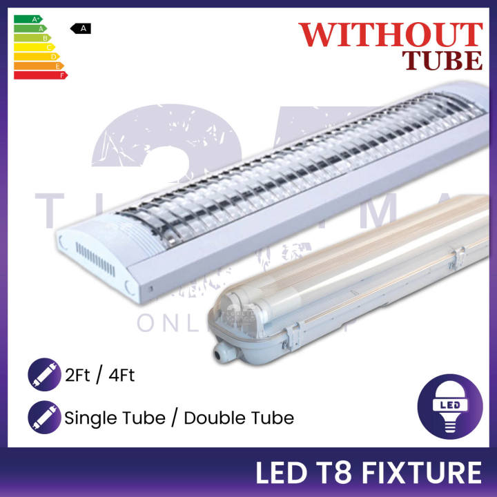 LED T8 Anti Corrosive Fitting Casing Louver Fitting Casing For T8 LED ...