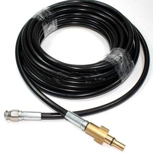 Sewer / Drain Cleaning Hose with Alloy Adapter for Bosch/Black & Decker Wash Guns 16 / 20 meters