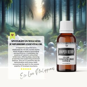 Eco Premium Juniper Berry Essential Oil 100% Pure Therapeutic Grade Steam Distilled 100% Pure Vegan Aromatherapy
