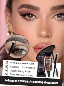 【Sweatproof All Day】Brow Gel Waterproof Eyebrow Tint Smudge-Resistant Lightweight Natural Look Eyebrow Styling Cosmetics 24-hour Waterproof Non-smudge Liquid Eyebrow Tint