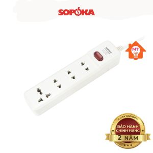 <SOPOKA> Ổ cắm điện liền dây chịu tải 1200W SOPOKA 3M1 4M1 công tắc an toàn