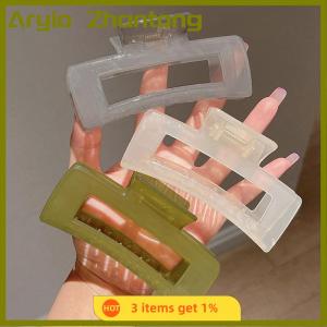 Aryio Oversize Fashion Hair Claws Hair Clips for Girls Women Transparent Hair Claws Ponytail Claw Clip Crab Hair Accessories Headwear