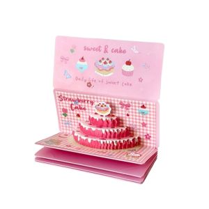 OUTOPEN bao lì xì tết 2027 3D Pop-Up Phong bì đỏ sinh nhật gấp Những lời chúc tốt đẹp nhất Truyền thống Đóng gói phong bì đỏ Sáng tạo 6 khe cắm Thiệp bánh sinh nhật Lễ kỷ niệm sinh nhật