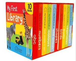 (ORIGINAL) My First Library : Box set of 10 Board Books for Kids Board book