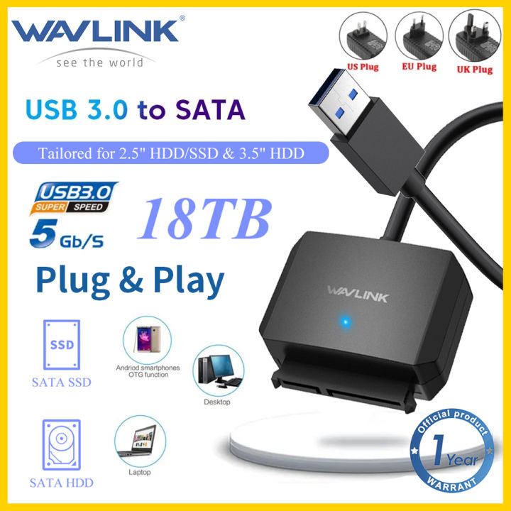 Wavlink to SATA III Hard Drive Adapter SATA to USB A 5Gbps