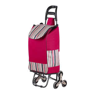 Portable Foldable Supermarket Shopping Cart Waterproof Lightweight Handcart with Large Storage Basket for Groceries