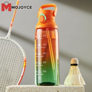 MOJOYCE 750ml Gradient Water Cup with Handle Reusable Water Bottles Large Capacity for Outdoor Travel Gym Fitness