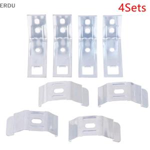 💕💞【Special price】ERDU ที่ยึดผ้าม่านโลหะอุปกรณ์เสริมมู่ลี่4ชุดที่ยึดผ้าม่านสำหรับติดหน้าต่าง