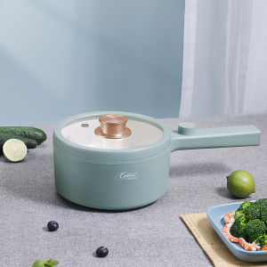 SG Stock 1.5L Non-Stick Cooking Pot Skillet Multifunction Electric Cooker Mini Hot Pot for Student Household pot