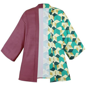 Anime Demon Slayer Uniform Tomioka Giyuu Cosplay Costume Giyuu Costume for kids Cosplay Kimetsu no Yaiba Full set