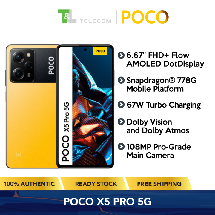 Poco X5 Pro Dual Sim 5g 8gb 256gb Thai Spec Snapdragon® 778g Processor 120hz Fhd Amoled 4675