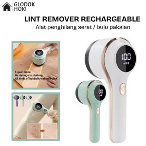 GH - Lint Remover Elektrik Rechargeable Penghilang Pembersih Serat Bulu Pakaian Baju LED Trimmer