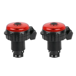 2pcs Bicycles Handlebars Mirrors With Light Compacts Mountain Bicycles Mirrors for Cycling Safety