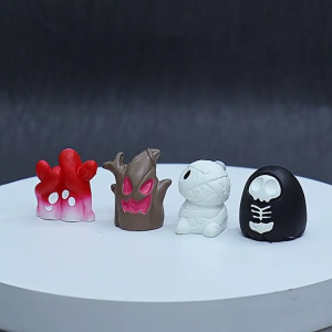 Cartoon Pumpkin Ghostly Bat Elf Miniature Sculpture for Halloween Enthusiasts and Home Table Decors Resins Figurines