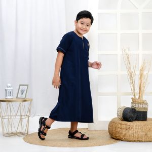 Jubah Gamis Anak Laki-laki Baju Koko Anak Muslim 2-10 tahun Terbaru Lebaran Ramadan 2025 JBA-04
