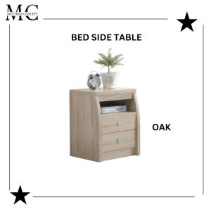 【LOCAL SELLER】 ROCKY WHITEWASH BED SIDE TABLE FREE DELIVERY AND INSTALL