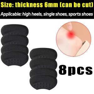 12PCS/6 cặp 5D chống mài mòn Giày cao gót gót chân vá Giày thể thao ngoài trời đàn hồi đau Relief Tấm bọt biển có thể cắt chống mùa thu lót giày