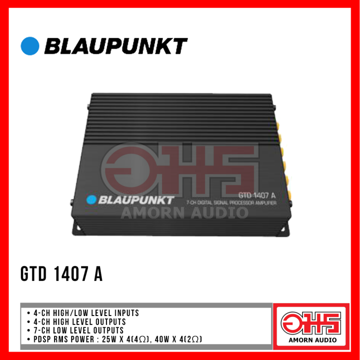 BLAUPUNKT GTD 1407 A 4-CH High/Low Level Inputs | 4-CH High Level ...