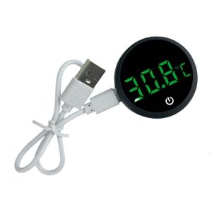Fishtanks Digital Thermometers LED Display Accurate Temperature Gauge for Reptiles Tanks wth Stick On Rechargeable Design
