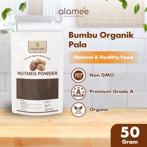 ALAMEE Pala Bubuk Bumbu Dapur Nutmeg Seasoning Powder Rempah Murni Asli Tanpa Campuran Organik 50gr