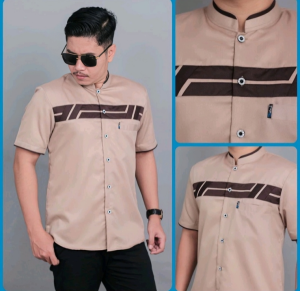 koko pria dewasa terbaru 2025 baju kurta remaja lebaran kekinian tebal adem