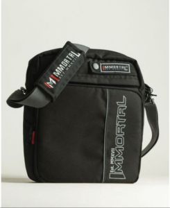 Sling Bag by Immortal Motobag (Classic Black) WITH TOWEL