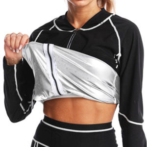 Sauna Sweat Suit Workout Running Slimming Sauna Sweat Suit Set Compression Leggings Body Shaper