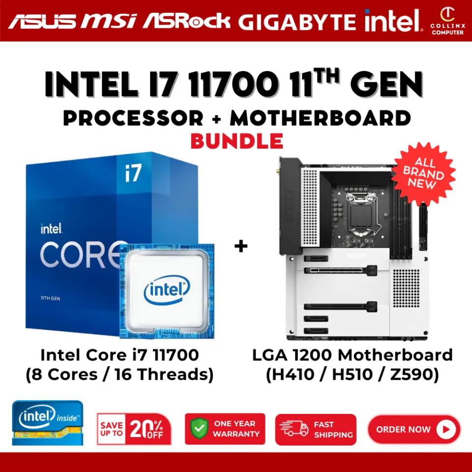 Intel Core i7 11700 11th Gen Bundle ) Processor + Motherboard Z590