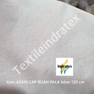 ( per 1 roll ) Kain furing ASAHI CAP BUAH PALA gulung gulungan lebar 120 cm bahan furing lapisan baju dress gamis koko brukat tile satin lapisan dalam tas schrunchie schruncie craft hiasan kerajinan tangan dekorasi dekor kantong celana kain kasar kaku