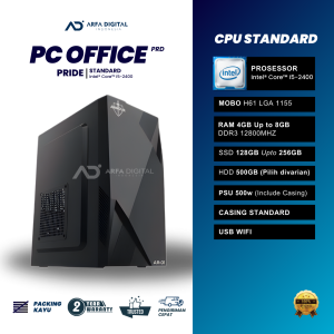 PROMO PAYDAY SALE 🔥 PC Office Rakitan Core I5 2400 Full Set Ram 8GB SSD 256GB HDD 500GB Murah Best Seller | PRIDE