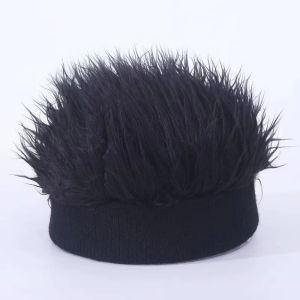 Men Women Wig Hat Hip Hop Style Comfortable Warm Adjustable Funny Landlord Cap Topi Sejuk Cosplay Outdoor