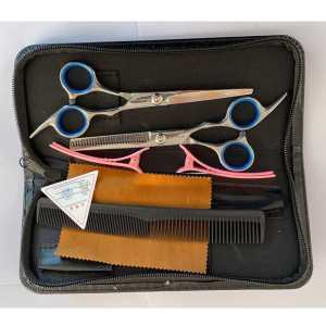Peralatan Set Gunting Rambut Salon Profesional - COVER HITAM