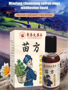 Moxa Moxibustion Liquid Herbal Soothing Saffron Formula Meridian Unblocking Body Moxa Formula Liquid