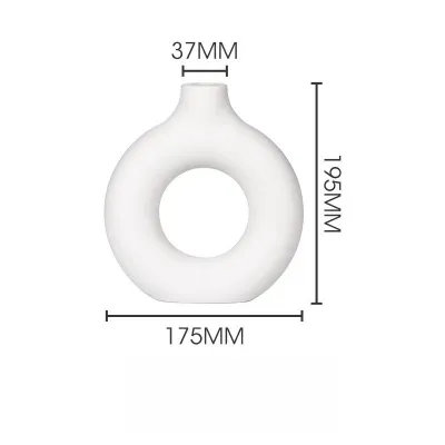 19cm แจกันดอกไม้พลาสติก แข็งแรงทนทาน ไม่แตกง่าย สำหรับแจกันจัดดอกไม้ตกแต่งบ้าน ของตกแต่งห้อง​