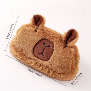 CuddleCove Kawaii Cat Pencil Case Black Cat Cute Large Capacity Makeup Bag Plush Organizer Bag 黑猫文具盒