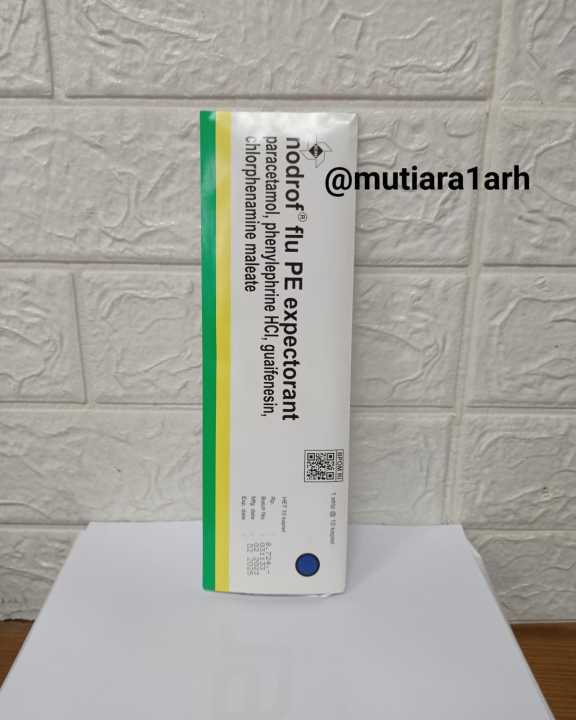 NODROF FLU PE EXPECTORANT STRIP 10 TABLET