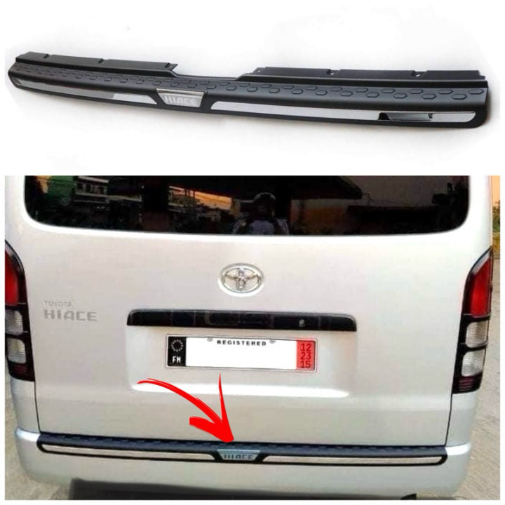 Hiace Commuter 2014 - 2023 Rear Stepsill Bumper Guard | Lazada PH