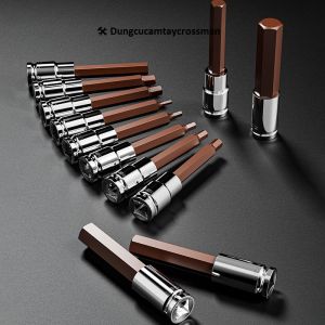 Đầu tuýp lú đầu lục giác 1/2 dài 100mm H4 H5 H6 H8 H10 H12 H14 H16 H17 H19 SANTA