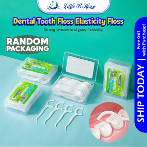 [Little B House] 50pcs Dental Floss Picks Teeth Toothpick Teeth Floss 牙线 Benang Gigi Floss Gigi - SO46