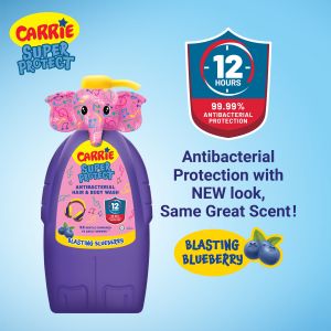 CARRIE SUPER PROTECT Antibac Hair & Body Wash Blasting Blueberry 700g