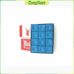 C.N. 12Pcs/set Billiard Chalk Original Snooker Billiard Chalks Blue Pool Cue Chalk
