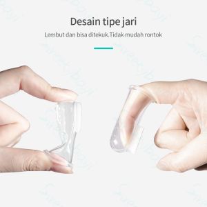 Sikat Gigi Jari Bayi Bahan Silikon Lembut Finger Toothbrush Murah