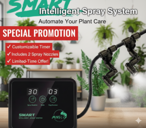 💖READY STOCK💖MIUS Automatic Mist Spray Garden System Rainforest Plant Humidifier Timer LCD Screen Sprinkler Controller